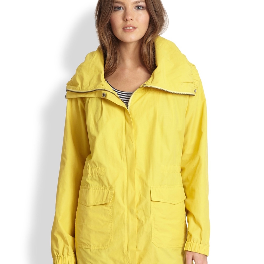 Eileen Fisher |Anorak Cinch Rainjacket/Coat - Picture 4 of 5